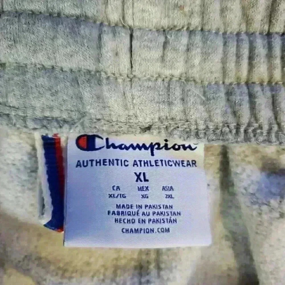Champion Sweatpants Men's XL Gray  Authentic Athletic Outdoors Stretch Gym Y2k - Picture 4 of 8